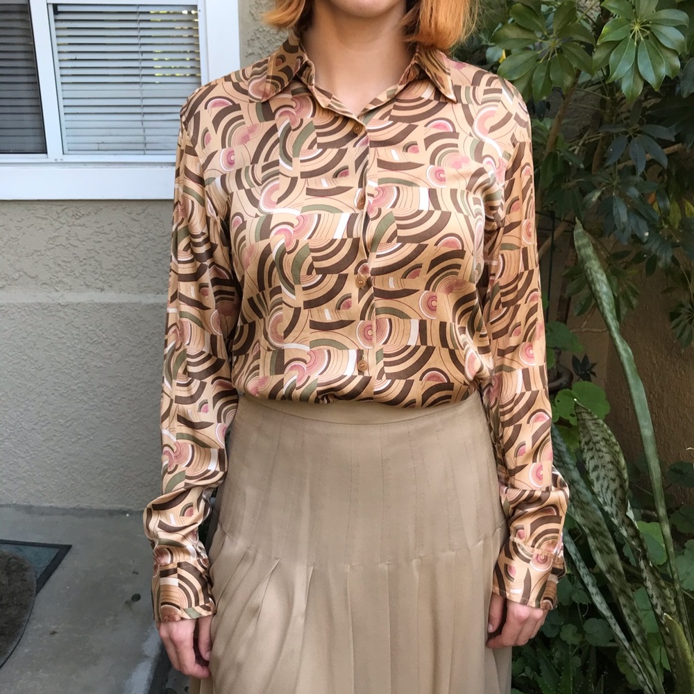 Vintage City DKNY silk blouse
